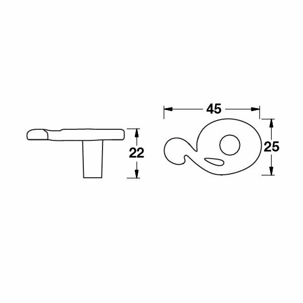 Hafele Düğme Kulp Angelo Jr. Antik Bronz