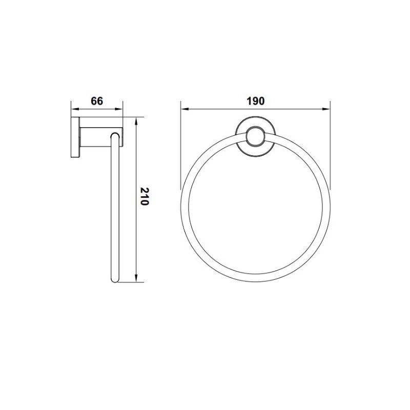 Hafele Uzun Havluluk Ozo 450 mm Parlak Altın Renk