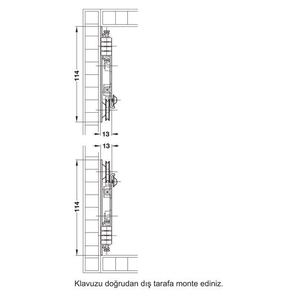 Hafele Slido F-Park71 16A Ray Seti 504mm