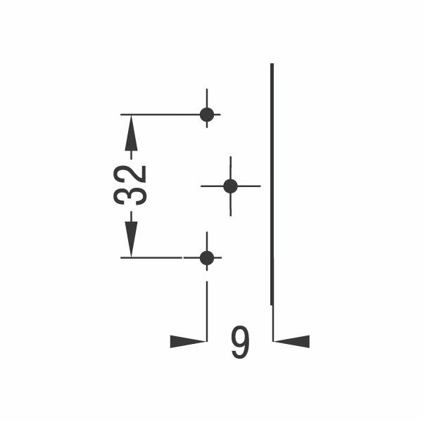 Hafele M.S. H Taban (312.06.500 için) 0mm