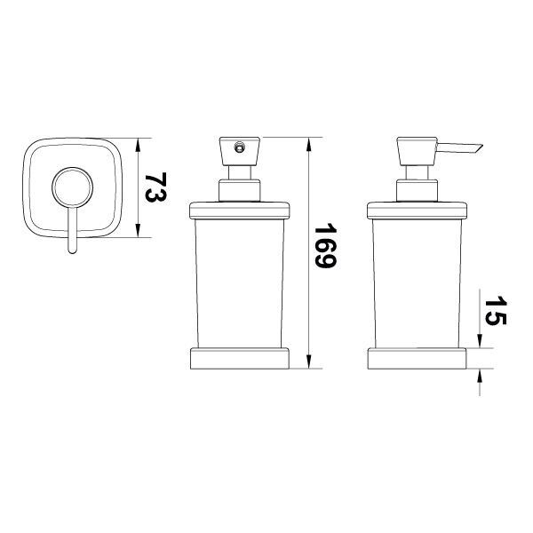Hafele Sıvı Sabunluk Plato Tezgah Üstü Parlak Altın Renk