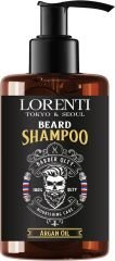 Lorenti Men's Shaving Shampoo for Beard, Mustache and Sideburns, Almond Oil, 200ml