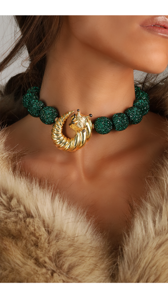 HELIX VERDE CRYSTAL NECKLACE