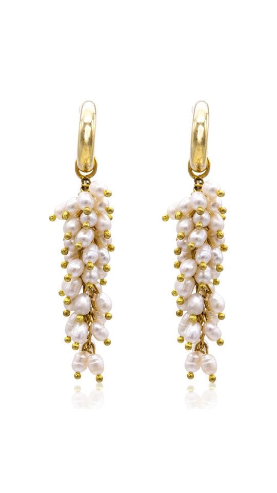 CLUSTER PEARL EARRINGS