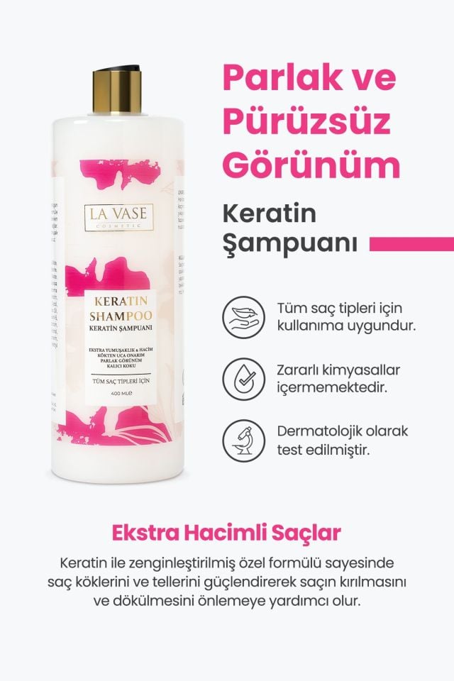 La Vesa Keratin Şampuan + Saç Maskesi