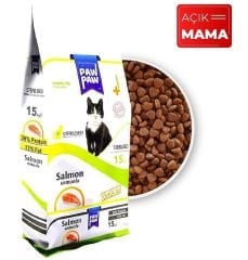 Paw Paw Somonlu Açık Kısırlaştırılmış Kedi Maması 1 Kg