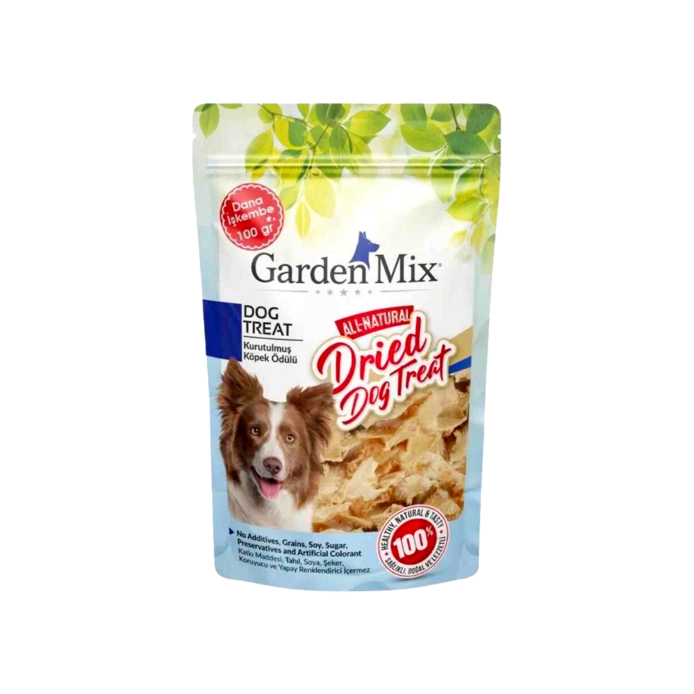 Garden Mix Kurutulmuş Dana İşkembe Köpek Ödülü 100 g