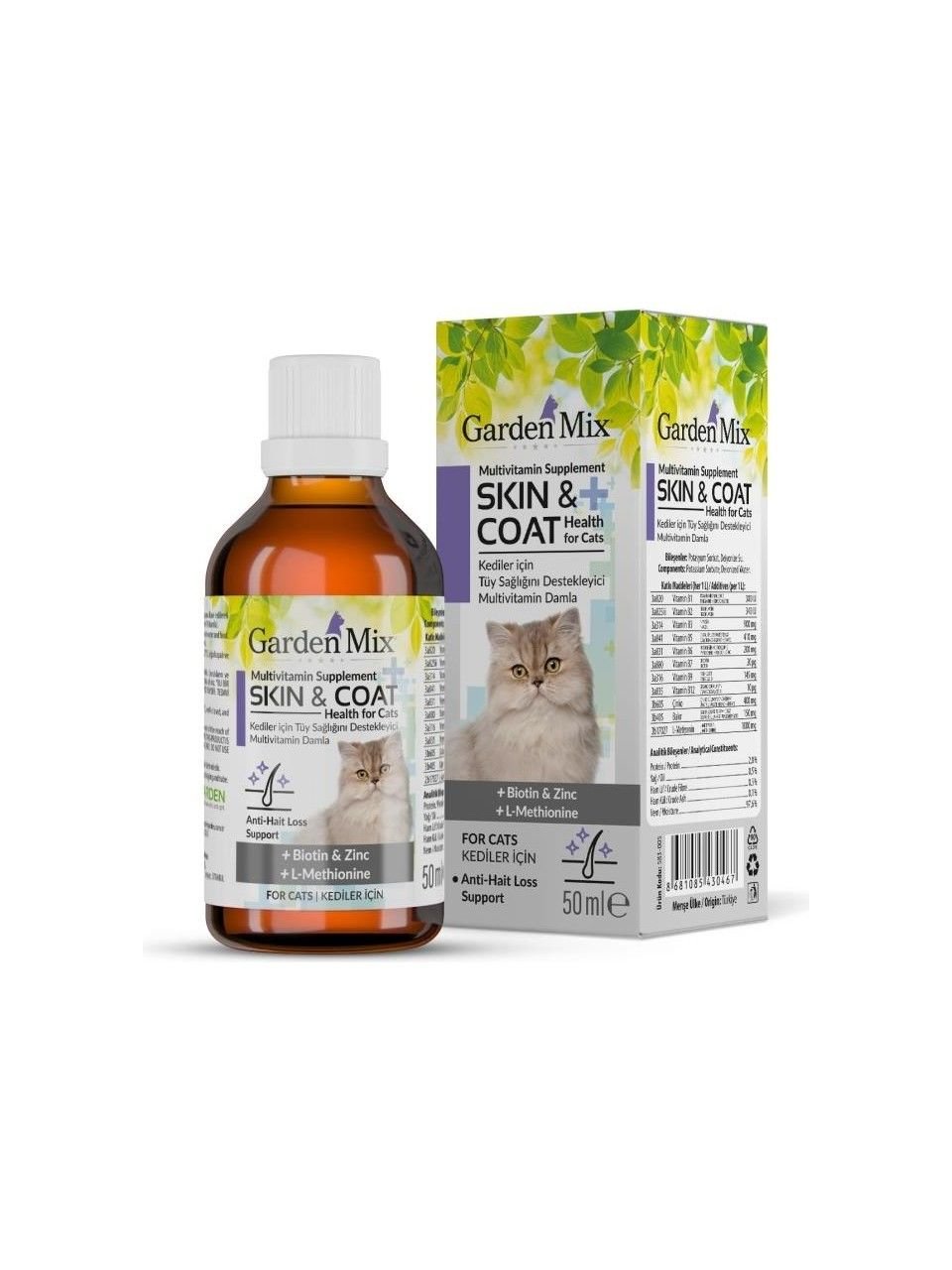 Garden Mix Kedi Tüy Sağlığı Damlası 50 Ml