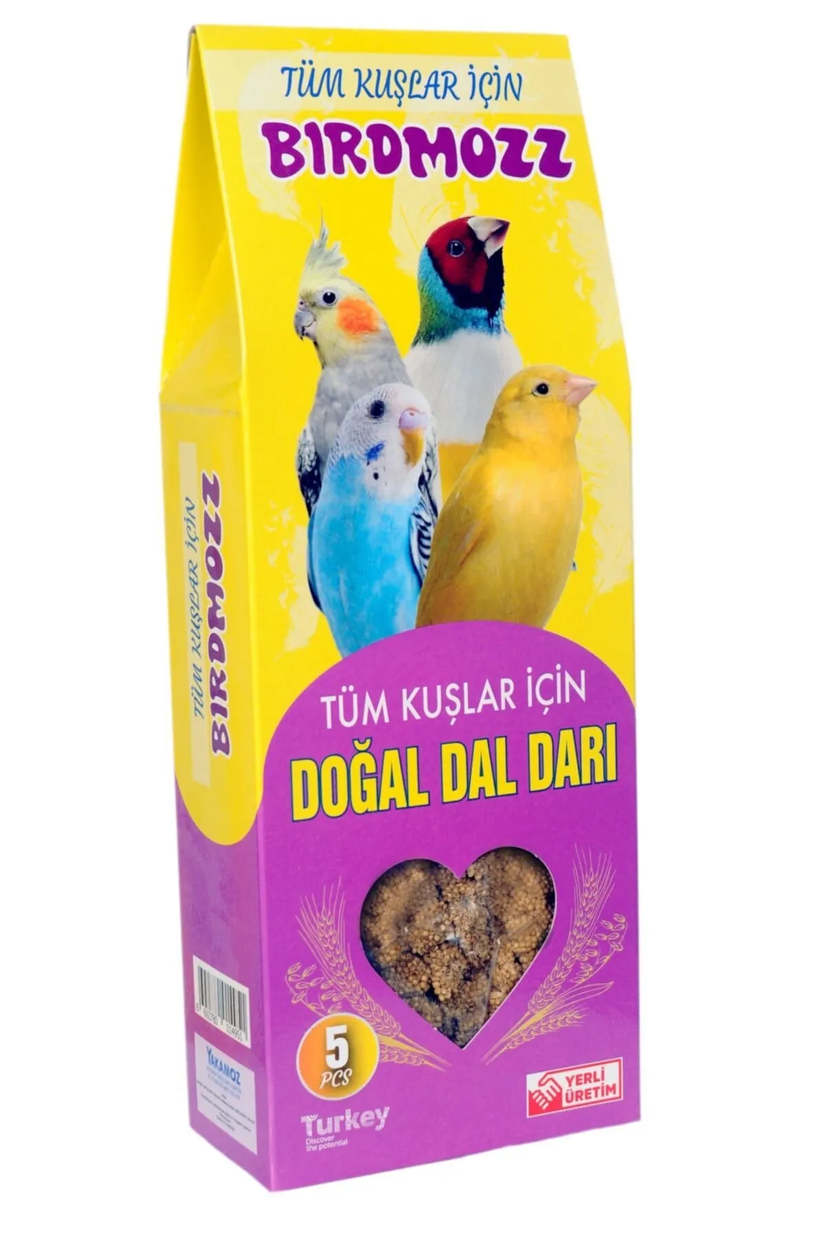 BirdMozz Doğal Kızıl Dal Darı 5'Li Paket 1 Adet