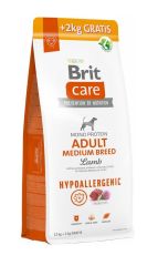 Brit Care Hipoalerjenik Kuzulu Ve Pirinçli Orta Irk Yetişkin Köpek Maması 12+2 Kg