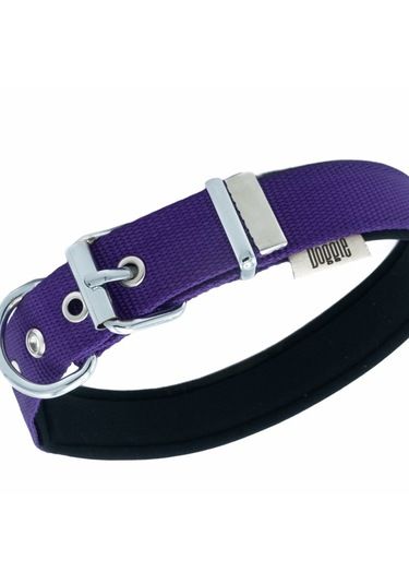 Doggie Comfort Yumuşak Dokulu Köpek Mor Boyun Tasması 3x47-55cm