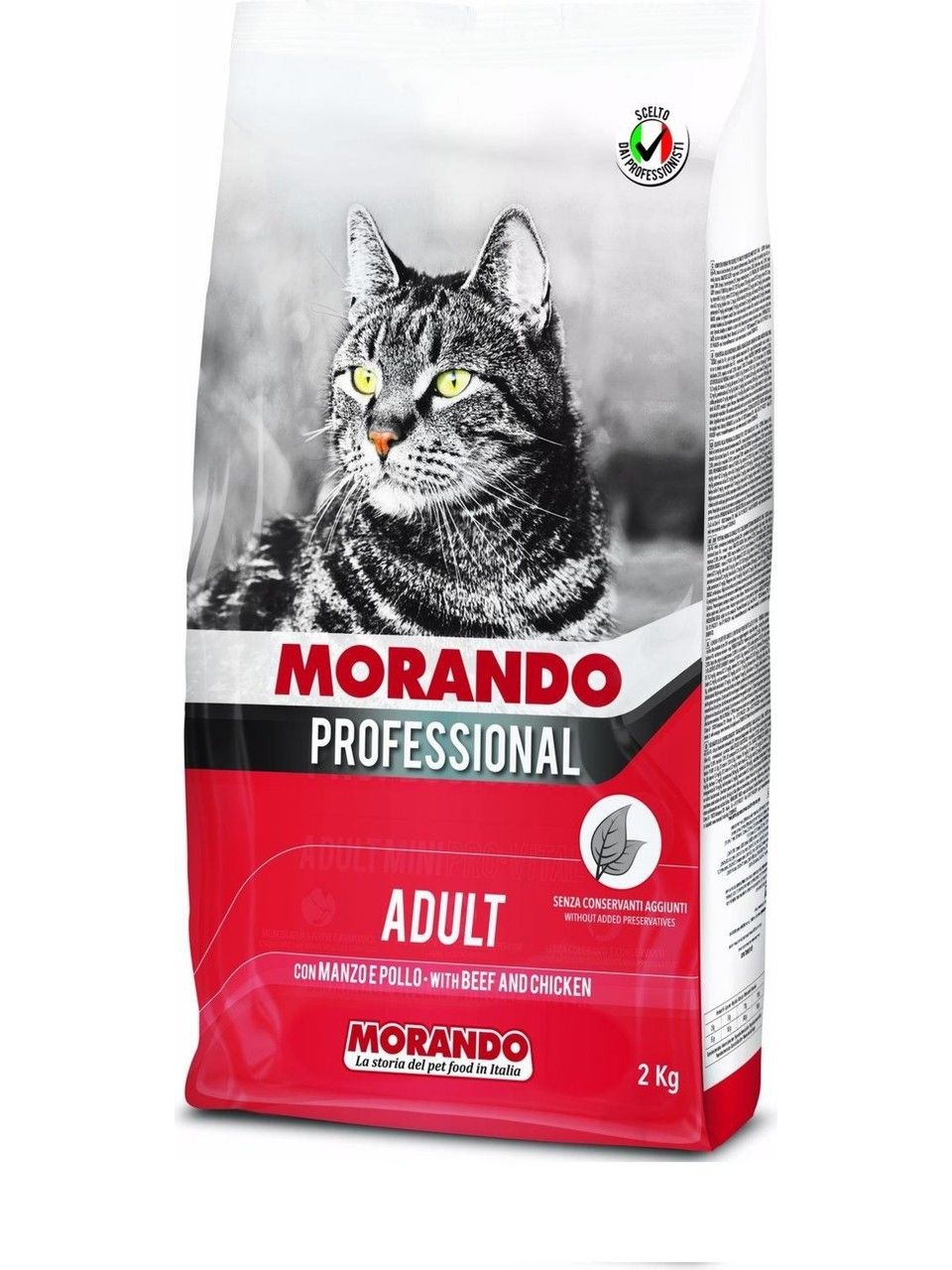 Morando Biftekli ve Tavuklu Yetişkin Kedi Maması 2 Kg