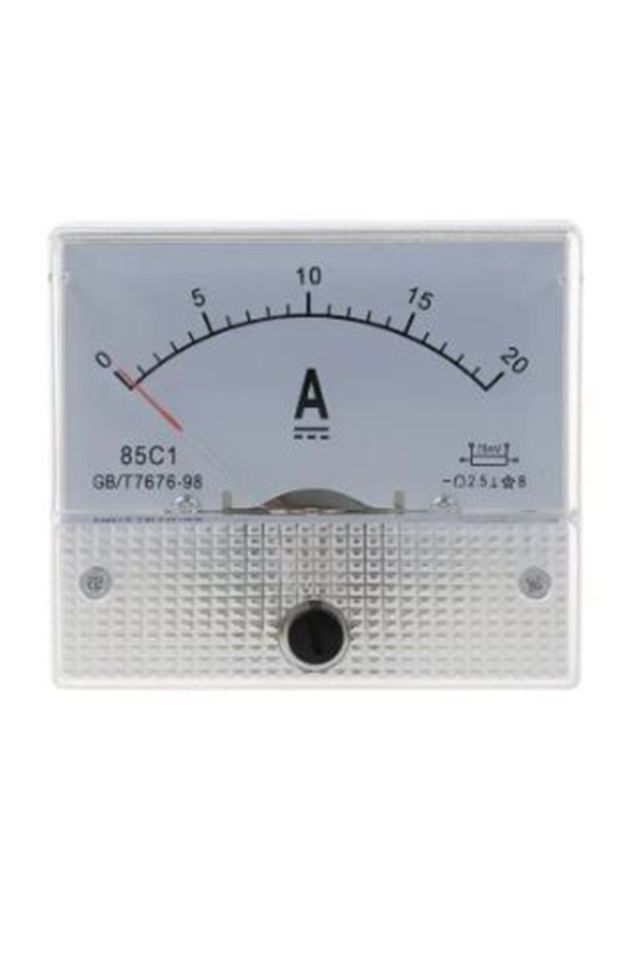 Momentum Ampermetre Analog 60x60mm 2.5ADC PAD-60002