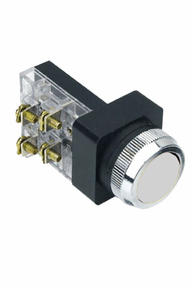 Momentum D30 Buton Yaylı NO+NC Beyaz MBW-21150