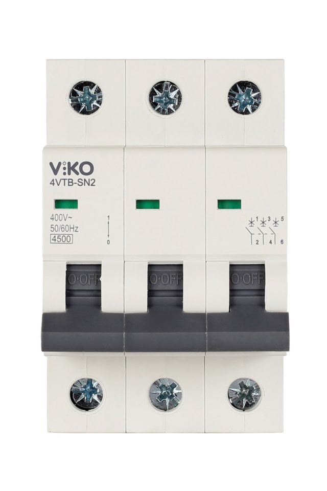 Viko Otomatik Sigorta 3x40A B 4.5kA 4VTB-3B40