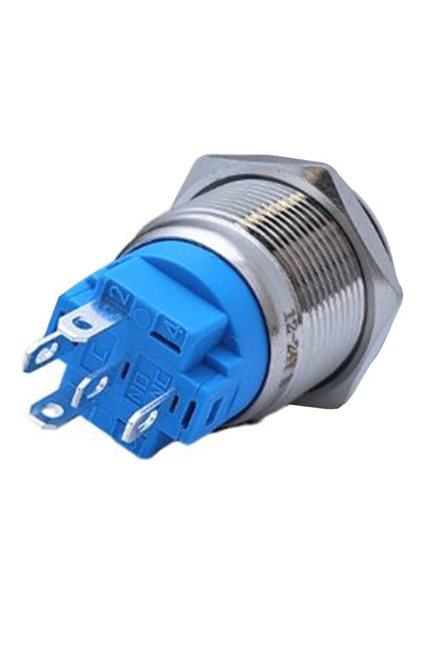 Momentum D19 Metal Buton Led 24V Yaylı Kırmızı MBJ-19574