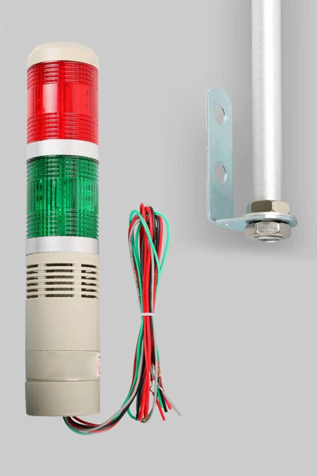 Momentum D50 Işıklı Kolon 24VDC Led Sabit Buzzer Kırmızı Yeşil MST-53172