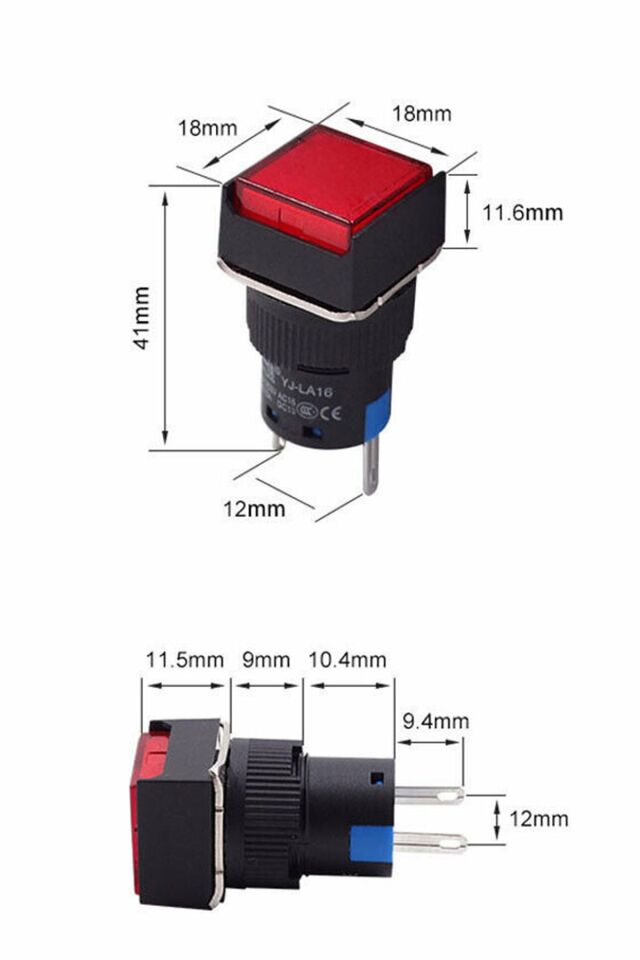 Momentum D16 Sinyal Led 24V Kare Beyaz MBT-17210