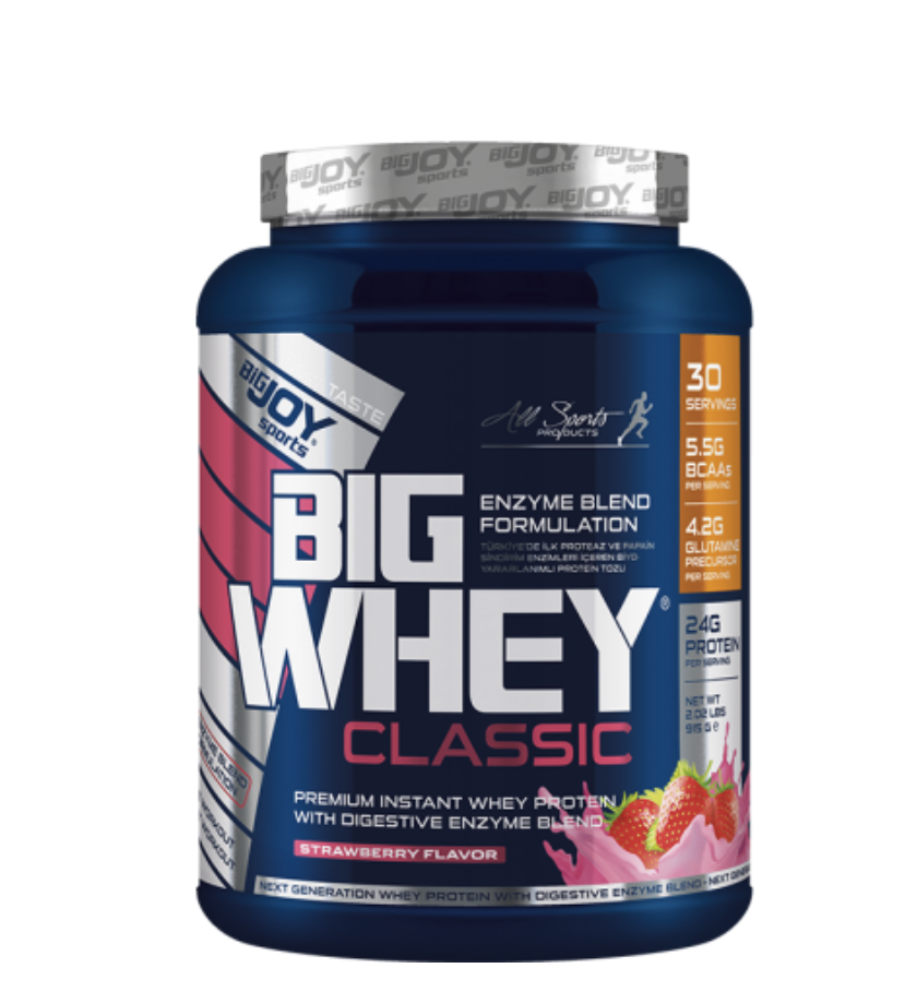 Bigjoy Sports BIGWHEY Whey Protein Classic Çilek 990g 30 Servis