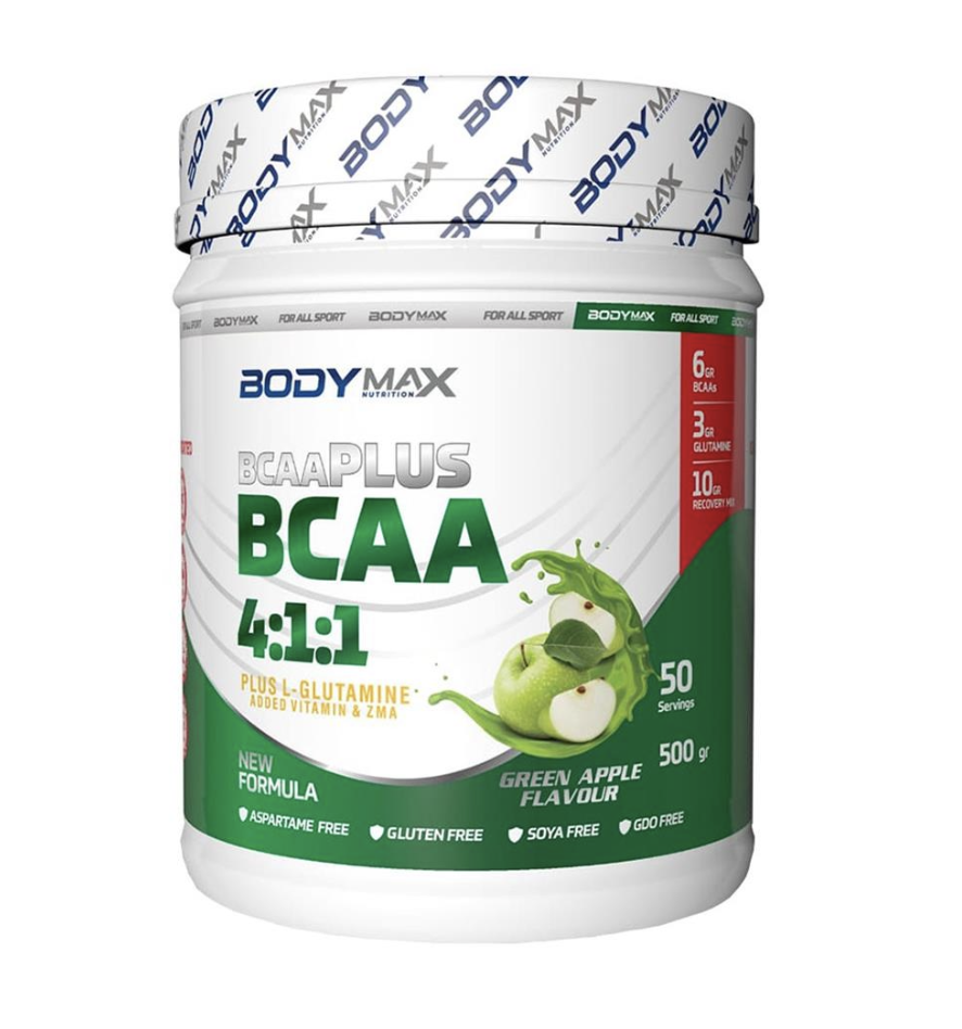 Bodymax Bcaaplus Bcaa 4:1:1 500 Gr 50 Servis Yeşil Elma