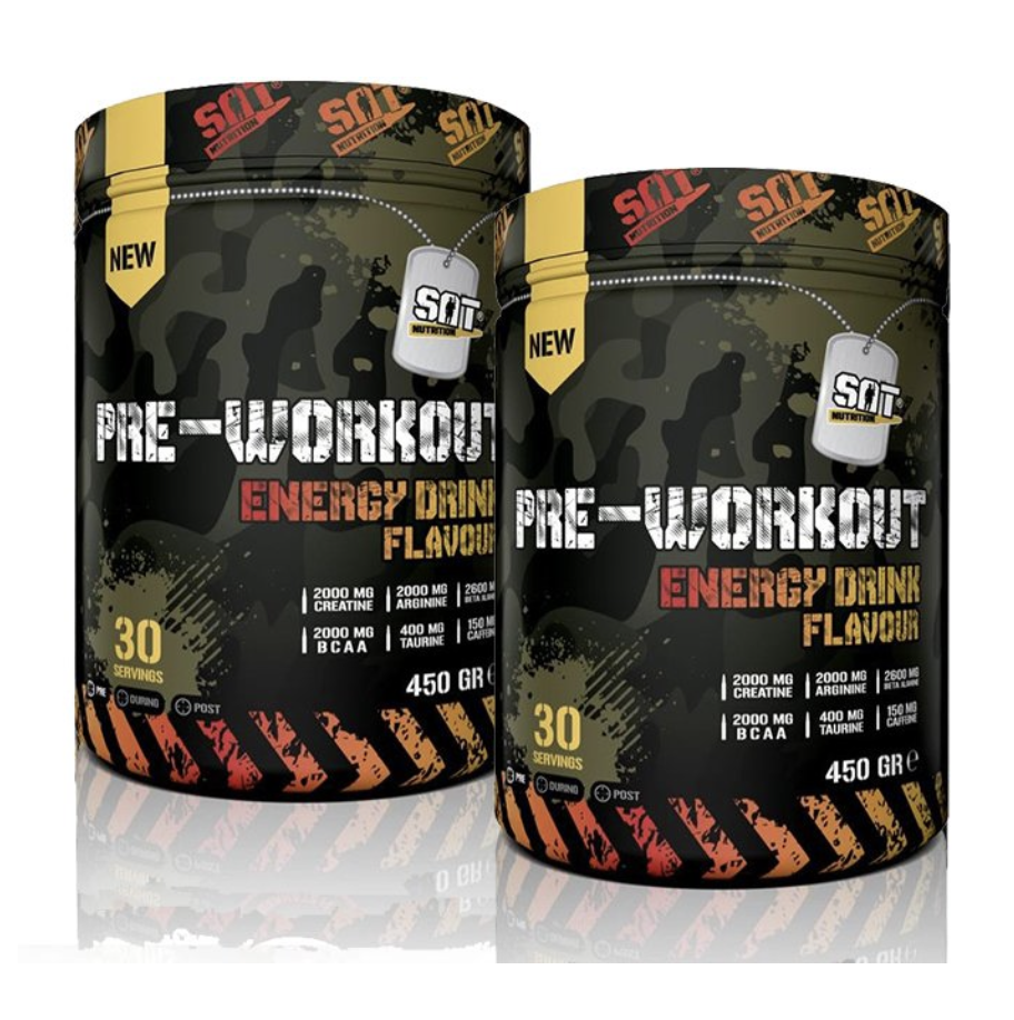 SAT NUTRITION PRE-WORKOUT 450 GR ENERJİ İÇECEĞİ AROMALI 2 X KUTU