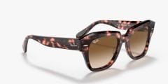 Ray-Ban RB2186 - State street 133451 - Pink havana Kadın Güneş Gözlüğü