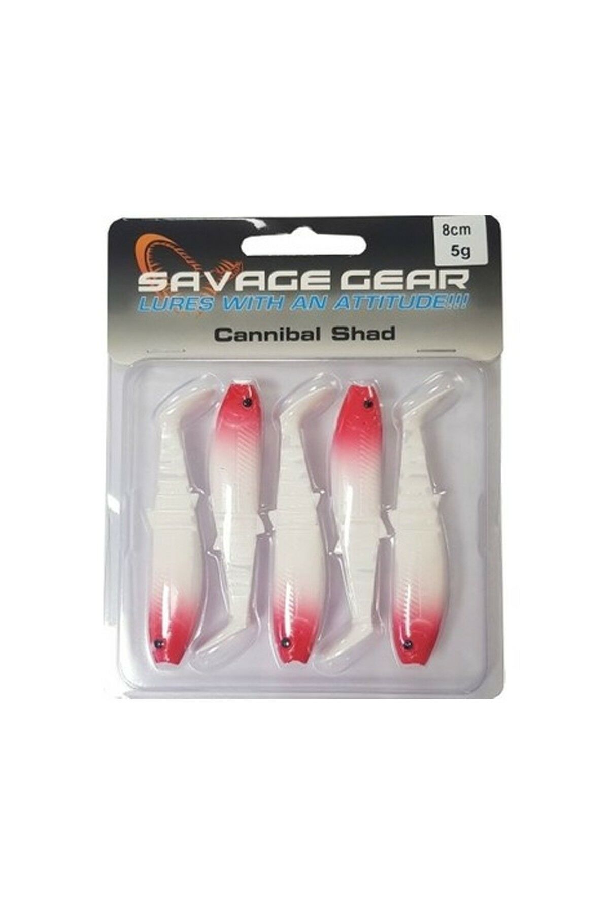 Savage Gear Cannibal 8 Cm Red Head 5 Adet Suni Yem