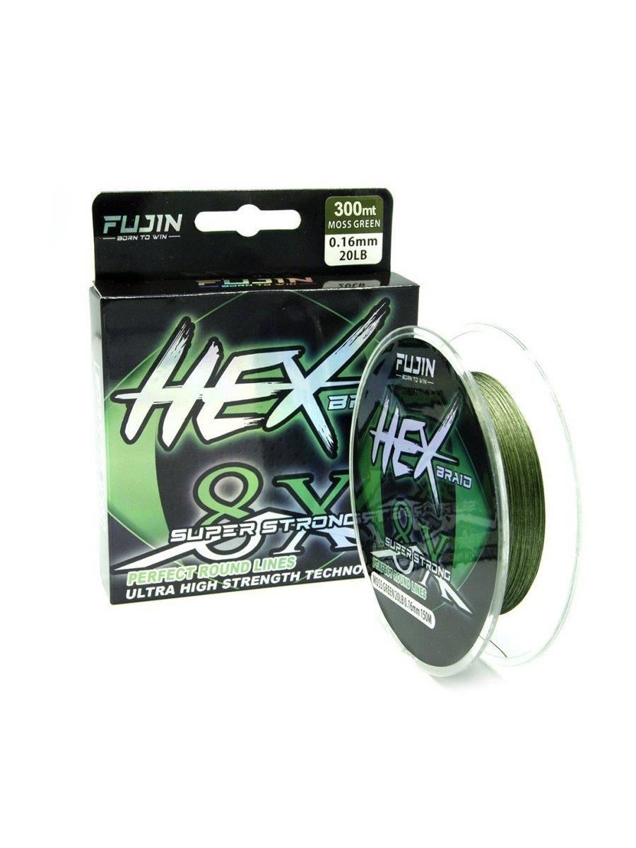 Fujin Hex Braid 8x 300mt Moss Green PE İp Misina