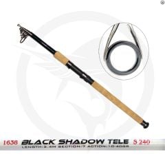 Captain 1638 Black Shadow Tele Spin 240 cm 10-40 Gr Atarlı Kamış