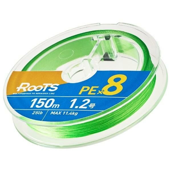 Gosen X8 Roots PE 8 Örgü Spin İp Misina 150mt Açık Yeşil (Light Green)