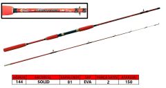 Captain 1498 Shirasu Boat 150 Cm 150 Gr 2 Parça Solid Tekne Kamışı