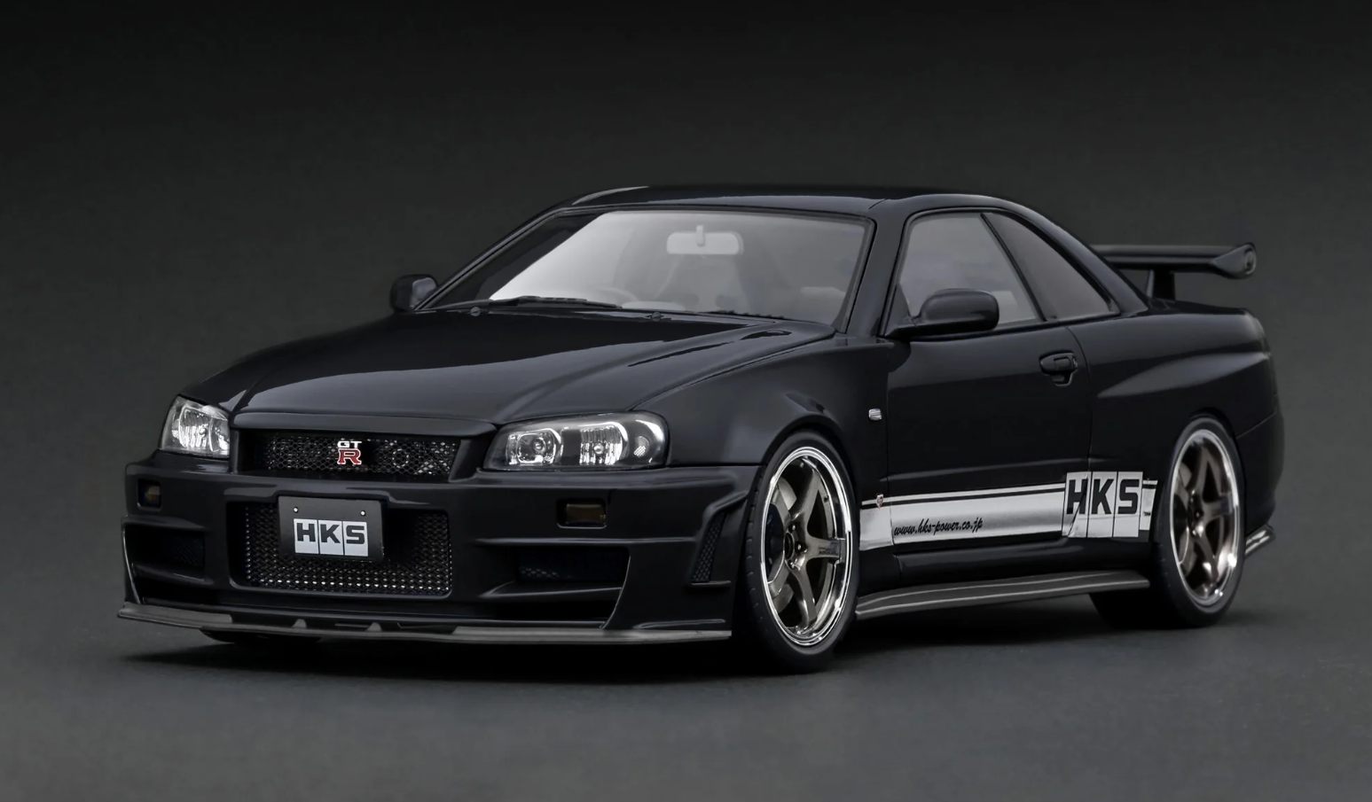 IGNITION-MODEL - NISSAN HKS R34 BLACK