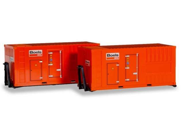 1/87 20 ft. Generator *Boels NL* (2 pcs), orange