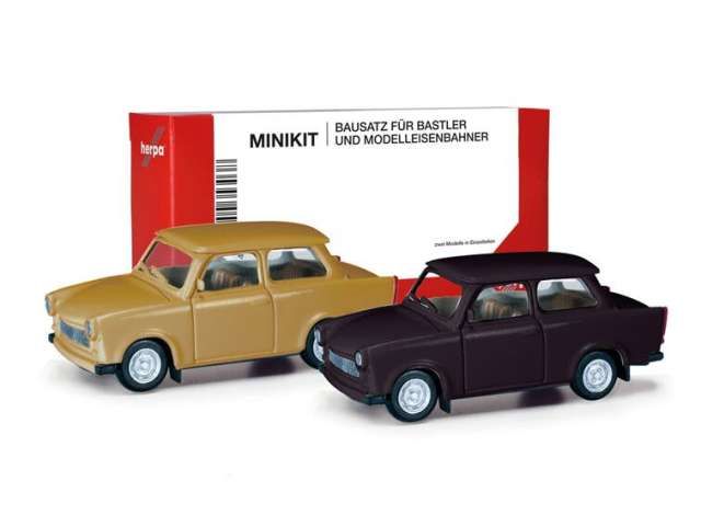 1/87 Trabant 601 Limousine, 2 st. (Minikit), brown/black