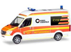 1/87 Mercedes Benz Sprinter HD KTW Ambulance Service Dülmen, fluo orange