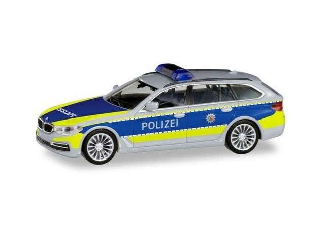 1/87 BMW 5 Touring Autobahnpolizei NRW, grey/yellow/blue