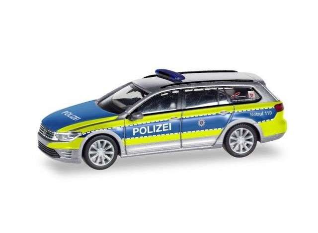 1/87 Volkswagen Passat GTE police Hessen, grey/yellow/blue