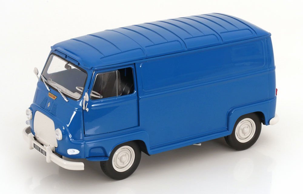Miniature Renault Estafette Transport D'enfants Bleue Par Norev - Occasion