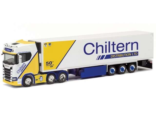 1/87 Scania CS 20 HD 6x2 K.Sz. *Chiltern*, white/blue/yellow