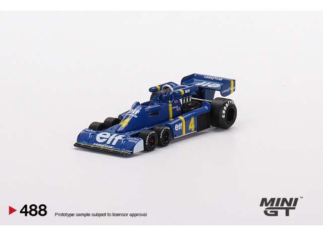 1/64 1976 Tyrell P34 6-wheeler #4 Spanish GP, blue/yellow