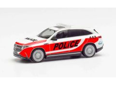 1/87 Mercedes Benz EQC Police Switzerland, white/red