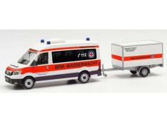 1/87 MAN TGE Bus HD + aanh. BRK Wasserwacht Amberg/Sulzbach, white/orange