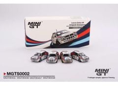 1/64 1992 Lancia Delta HF Integrale Evoluzione Rally Monte Carlo Martini Racing set of 4.