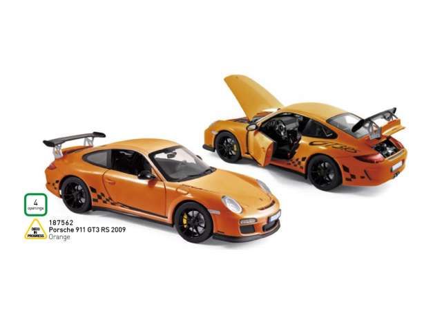 2009 Porsche 911 GT3 RS, orange/black