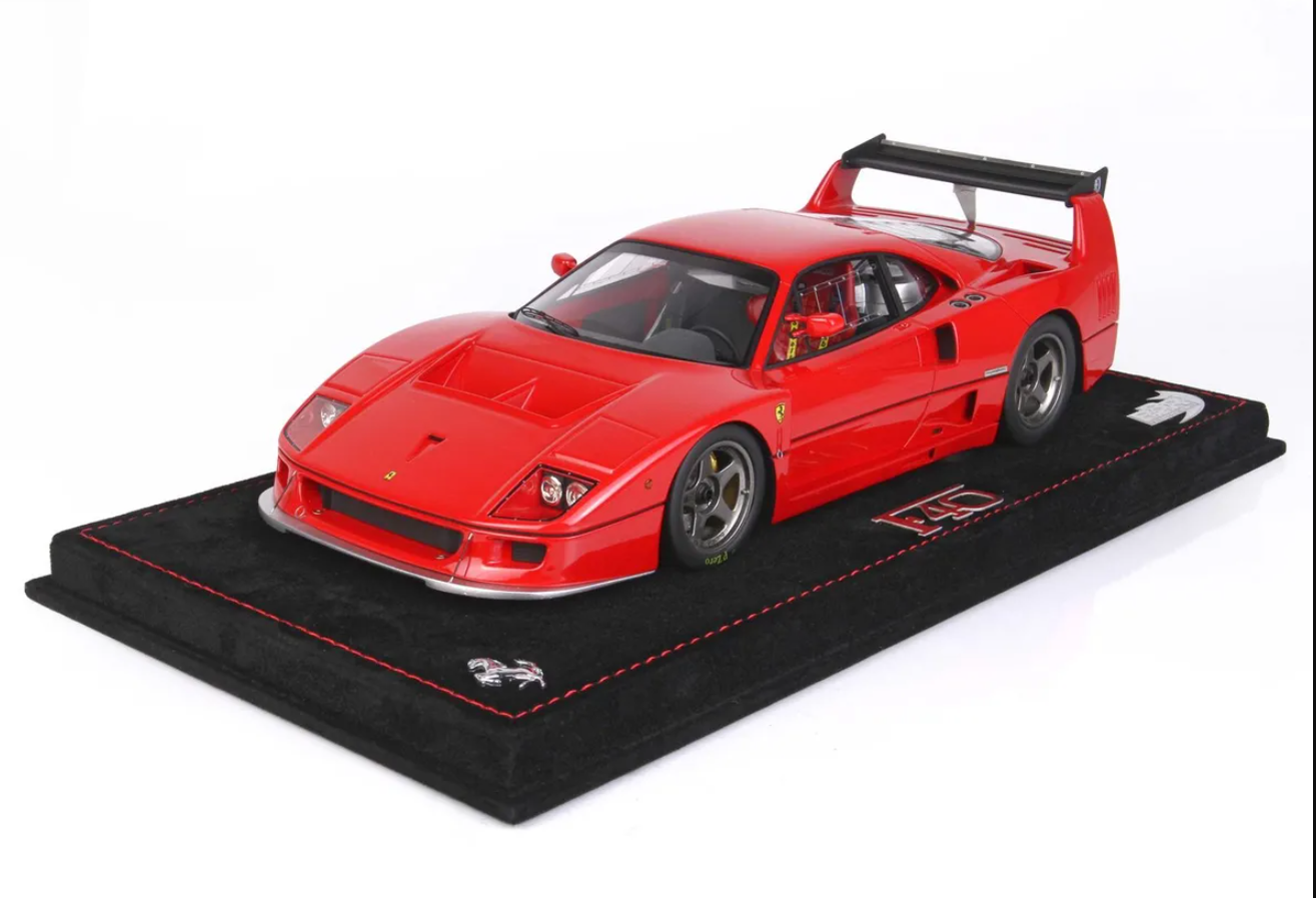 BBR-MODELS - FERRARI - F40 LM PRESS VERSION 1990 - CON VETRINA - WITH SHOWCASE