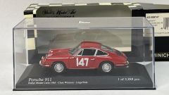 MINICHAMPS - PORSCHE - 911S COUPE N 147 WINNER CLASS RALLY MONTECARLO 1965 HERBERT LINGE - PETER FALK