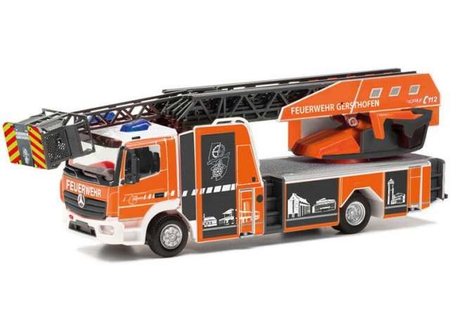 1/87 Mercedes Benz Atego Fire Department Gersthofen, orange/grey