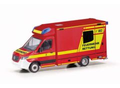 1/87 Mercedes Benz Sprinter Fire Department, red/yellow