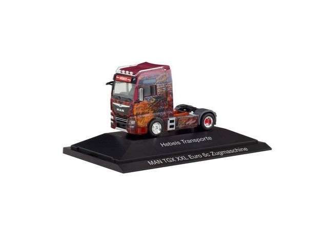 1/87 MAN TGX XXL Euro 6c Hebeis Transporte, red/brown