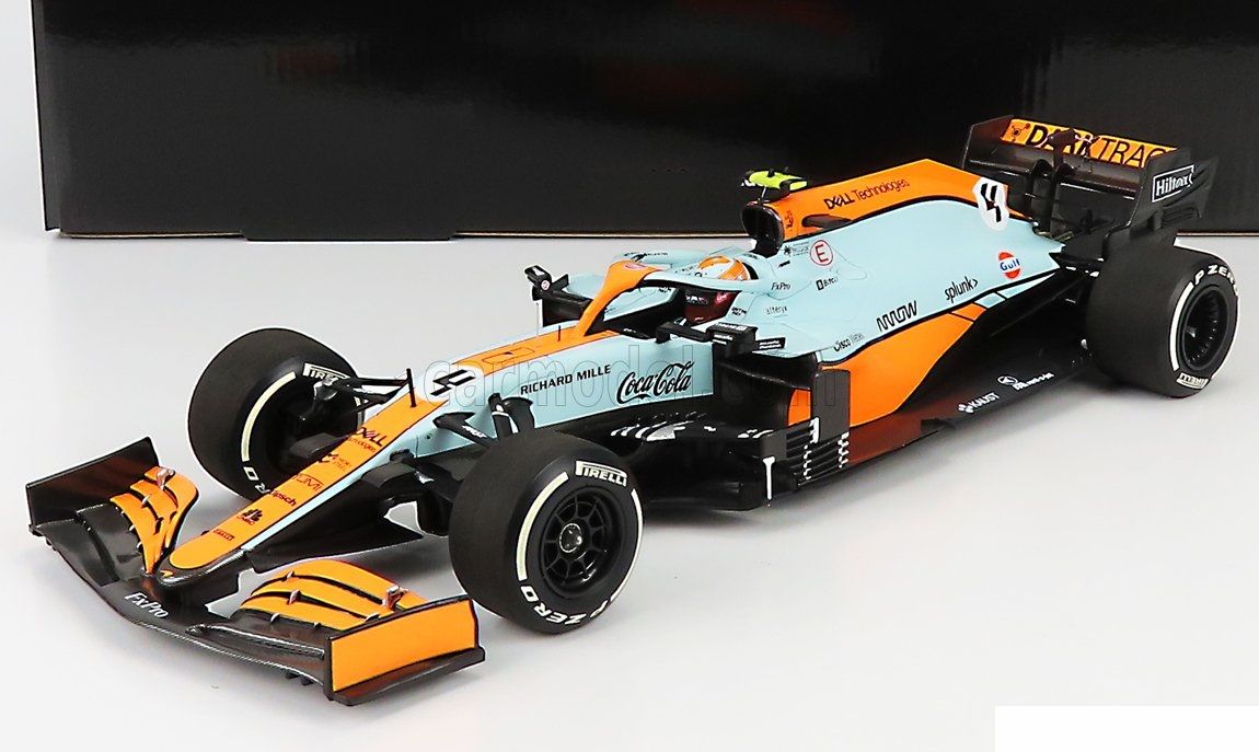 MINICHAMPS - McLAREN - F1 MCL35L TEAM MCLAREN N 4 3rd MONACO GP 2021 LANDO NORRIS